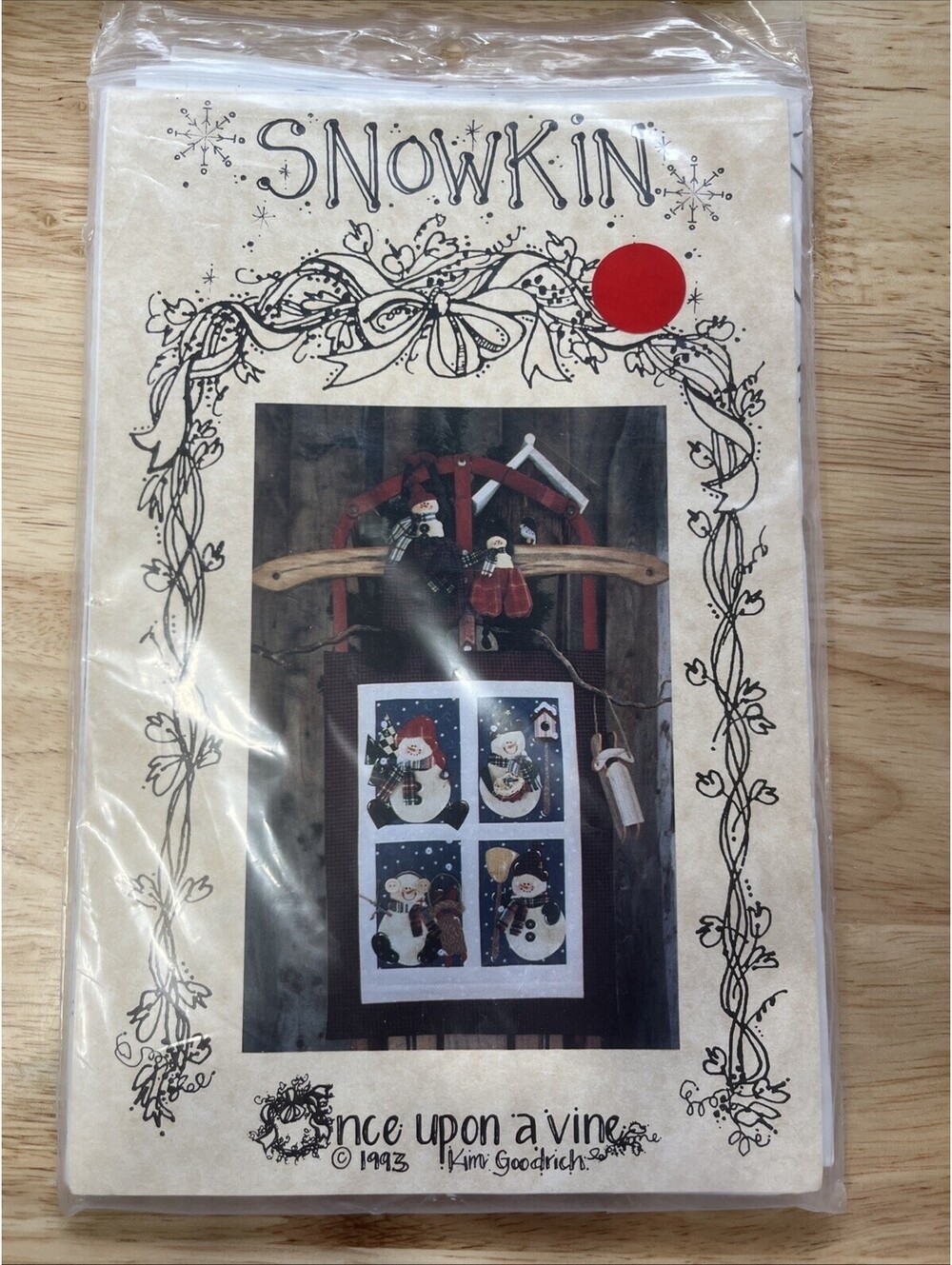 Snowkin Applique Quilt Pattern Kim Goodrich Once Upon A Vine Snowmen
